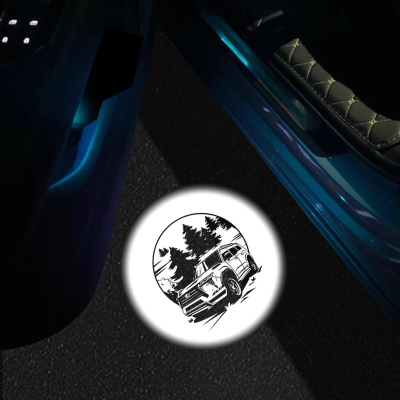 akarin LED Car Door Logo Lights Compatible for GX550 2024-present Courtesy Projector Laser Welcome Lamp Puddle Lights Kit Car Accessories (GX 2024-present) - Image 4